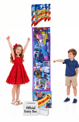 6 Foot 4th of July Stocking With Toys