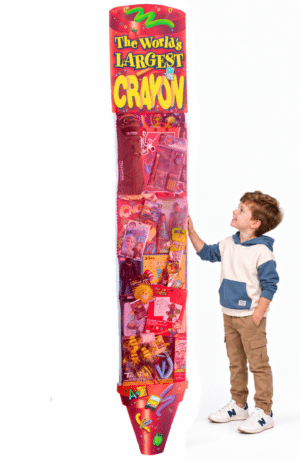 8 Foot Deluxe Crayon Stocking With Toys