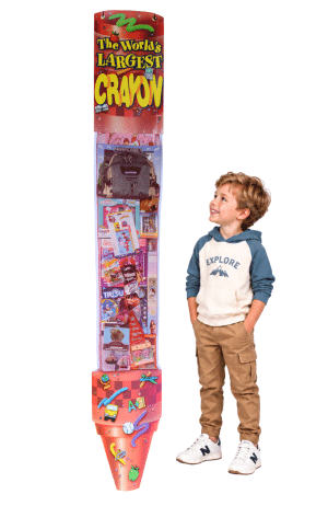 6 Foot Crayon Stocking With Toys