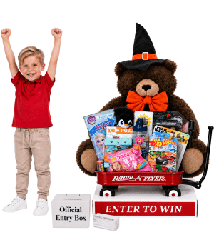 Giant Halloween Teddy Bear With Toys –  Brown